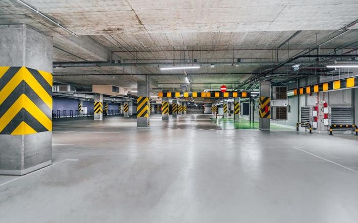 Coated parking level