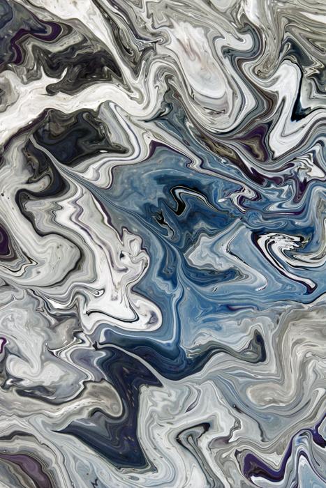Metallic swirl in greys